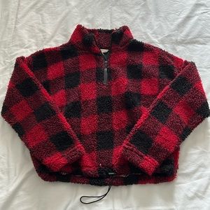 Nordstrom Rack Cropped Sherpa Quarterzip